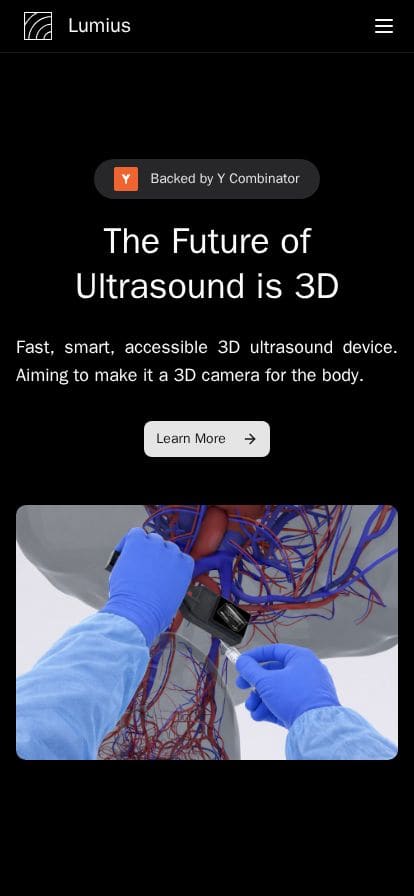 Lumius スマホ表示