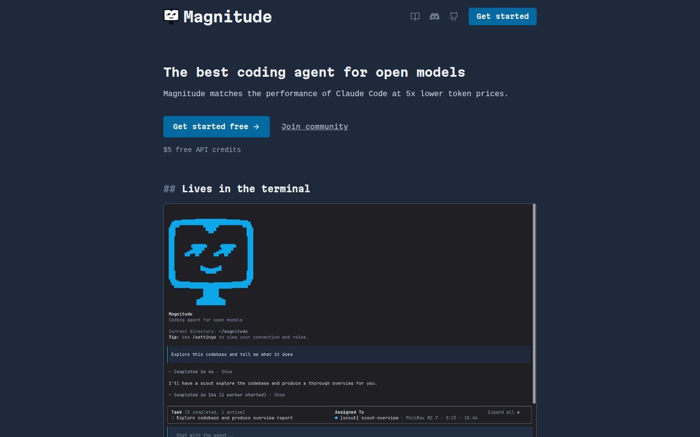 Magnitude PC表示