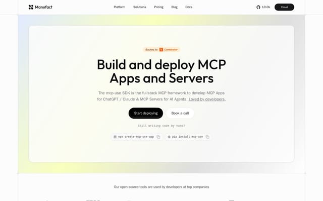 Manufact (formerly mcp-use)