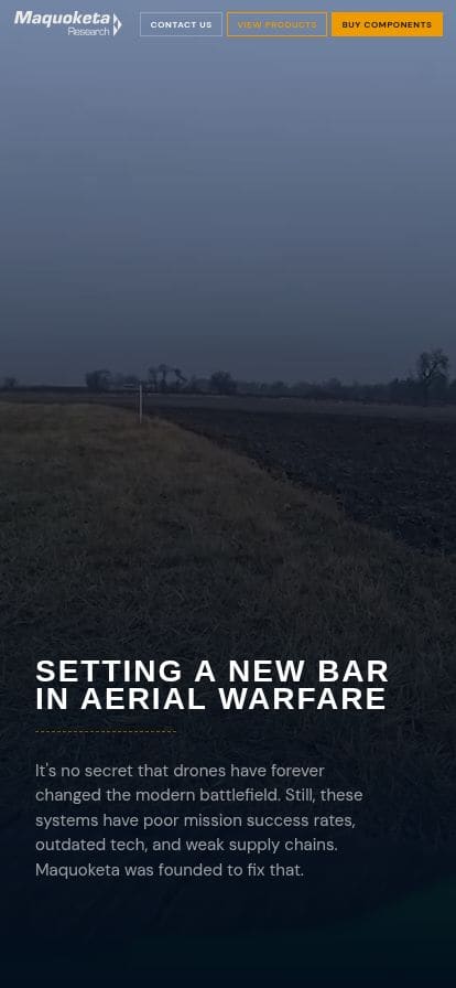 Maquoketa Research スマホ表示