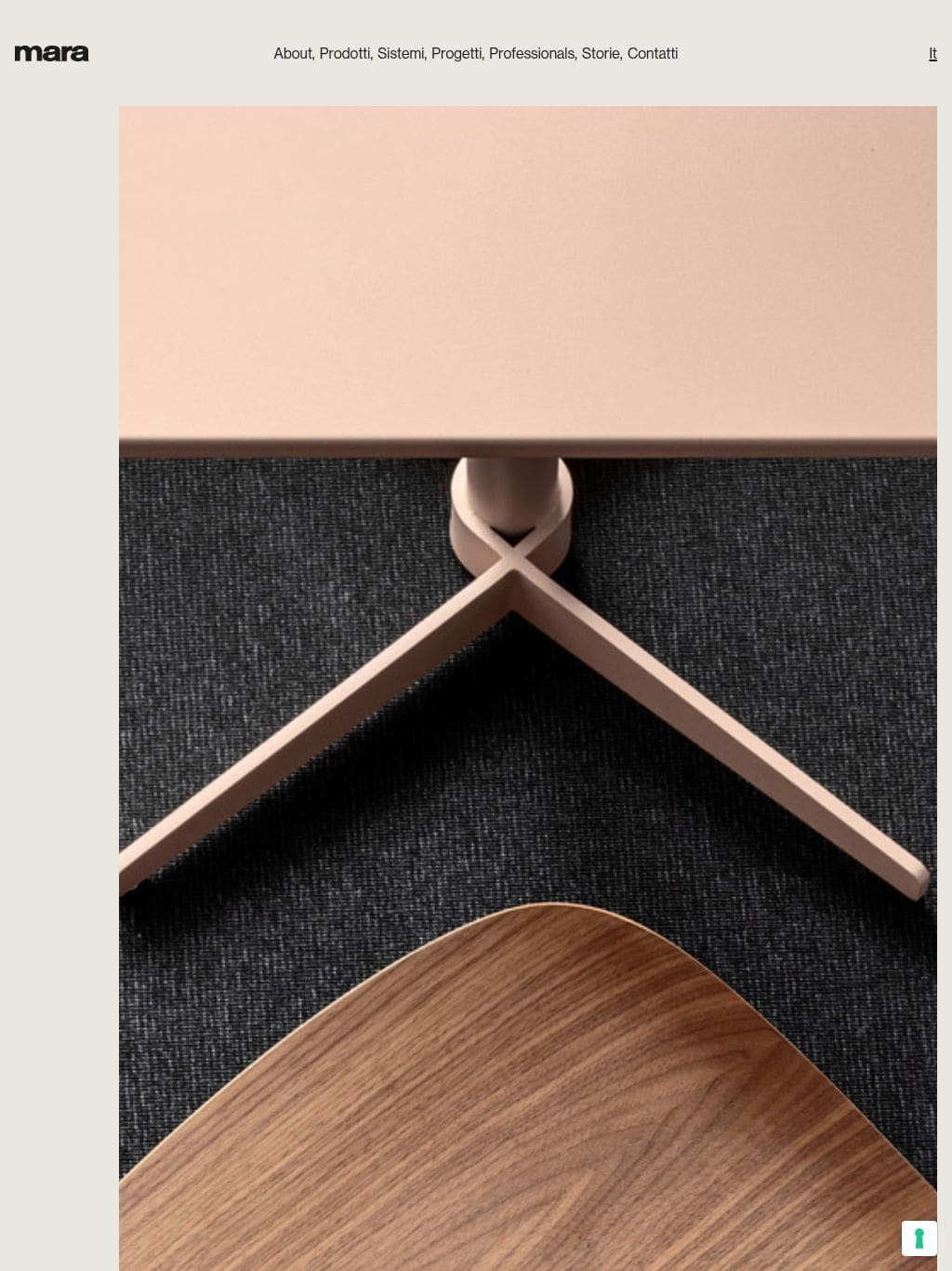 Mara, arredi di design per ufficio, contract e casa. 100% made in Italy. タブレット表示