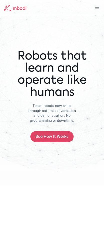Mbodi AI スマホ表示