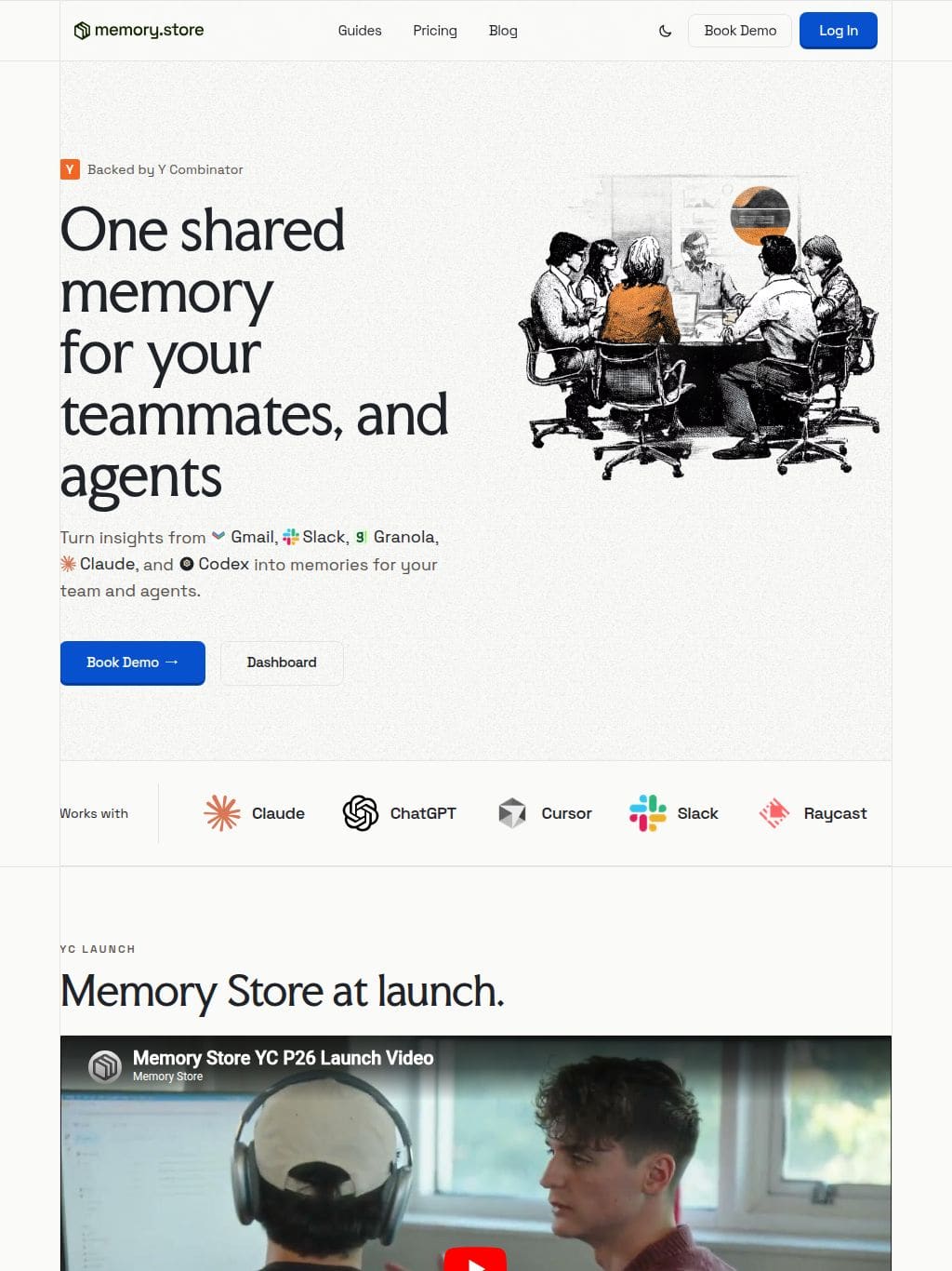 Memory Store タブレット表示