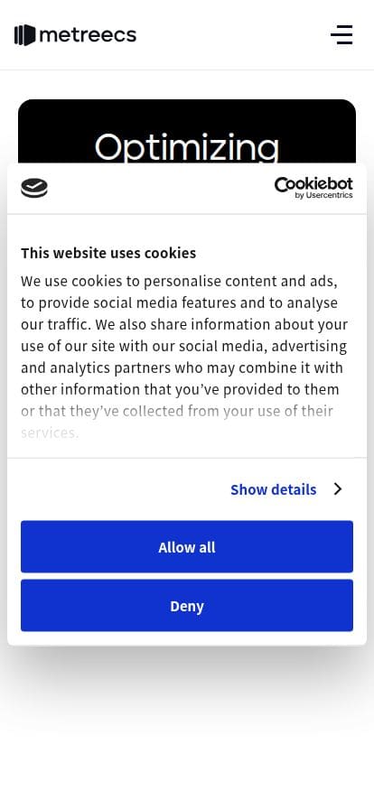 Metreecs スマホ表示