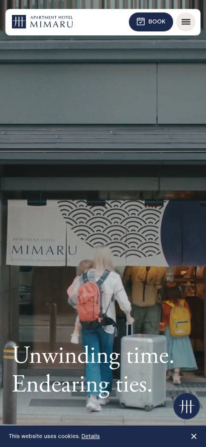 【Official】APARTMENT HOTEL MIMARU スマホ表示