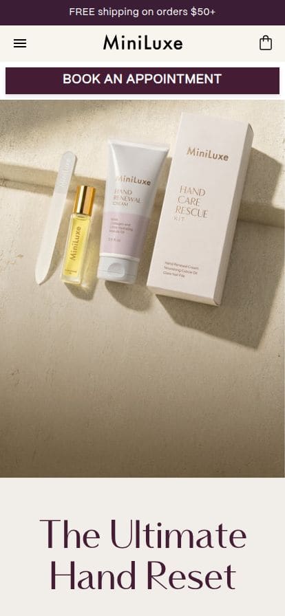 MiniLuxe スマホ表示