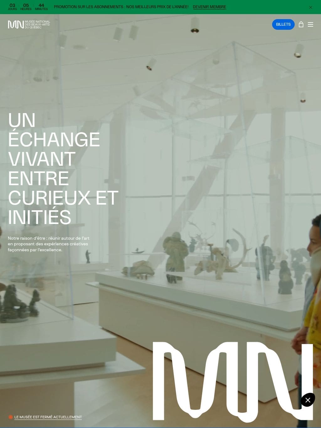 Musée national des beaux-arts du Québec - MNBAQ タブレット表示