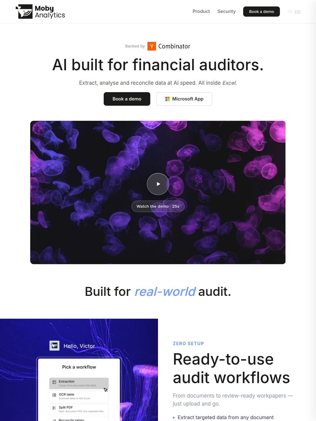 Moby Analytics タブレット表示