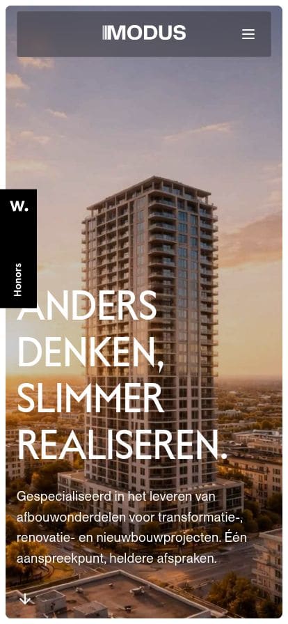 Onderscheidende Afbouw voor Vastgoedprojecten | MODUS Projects スマホ表示