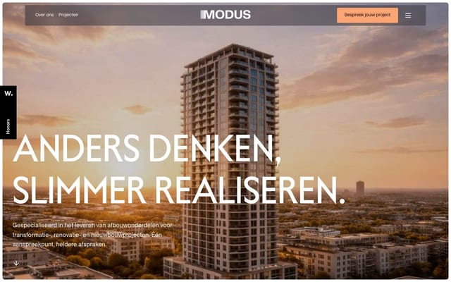 Onderscheidende Afbouw voor Vastgoedprojecten | MODUS Projects