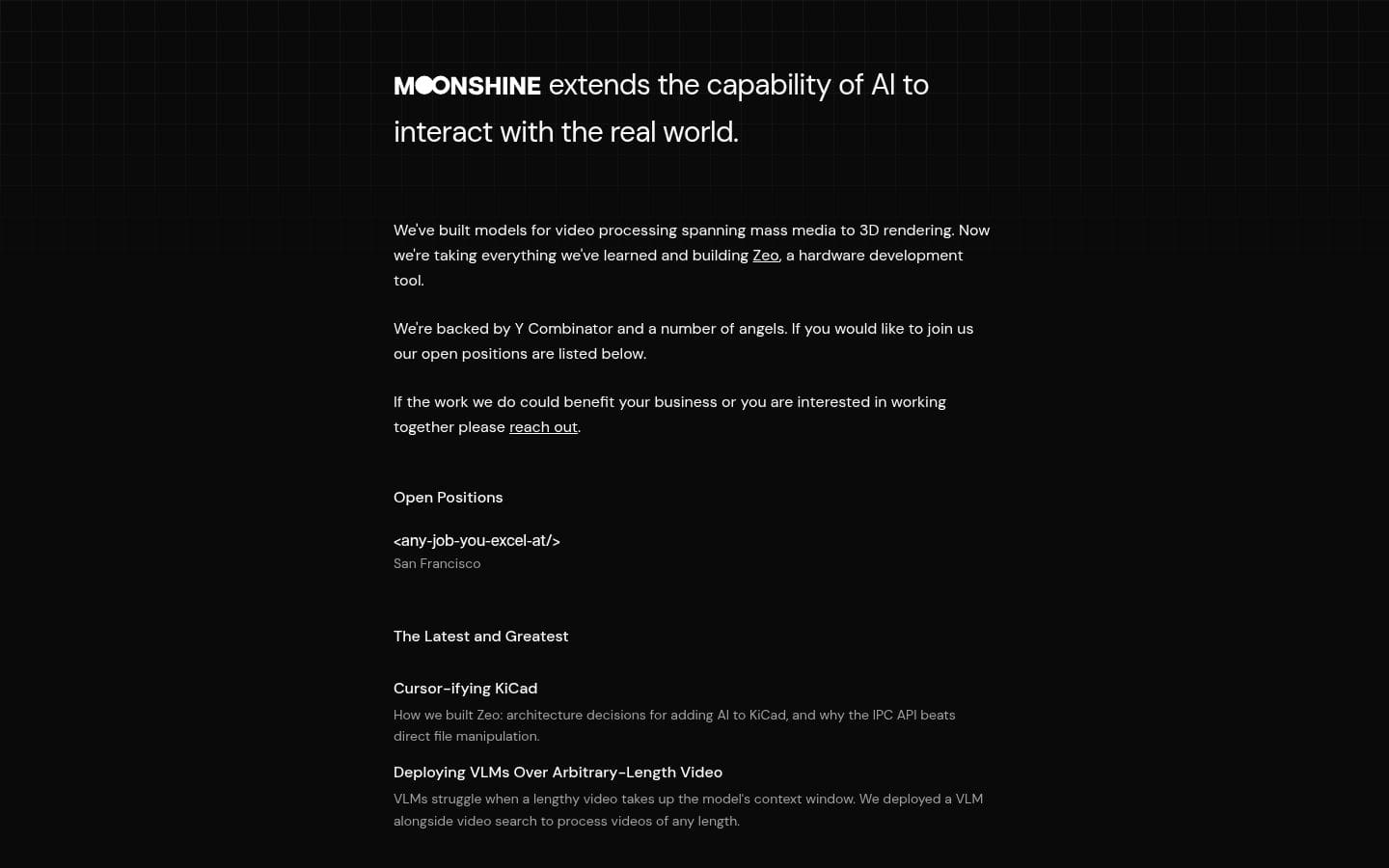 Moonshine PC表示