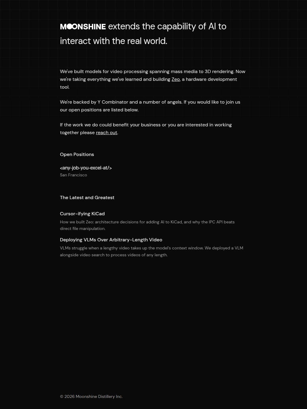 Moonshine タブレット表示