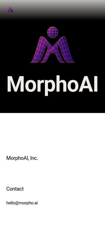 MorphoAI スマホ表示