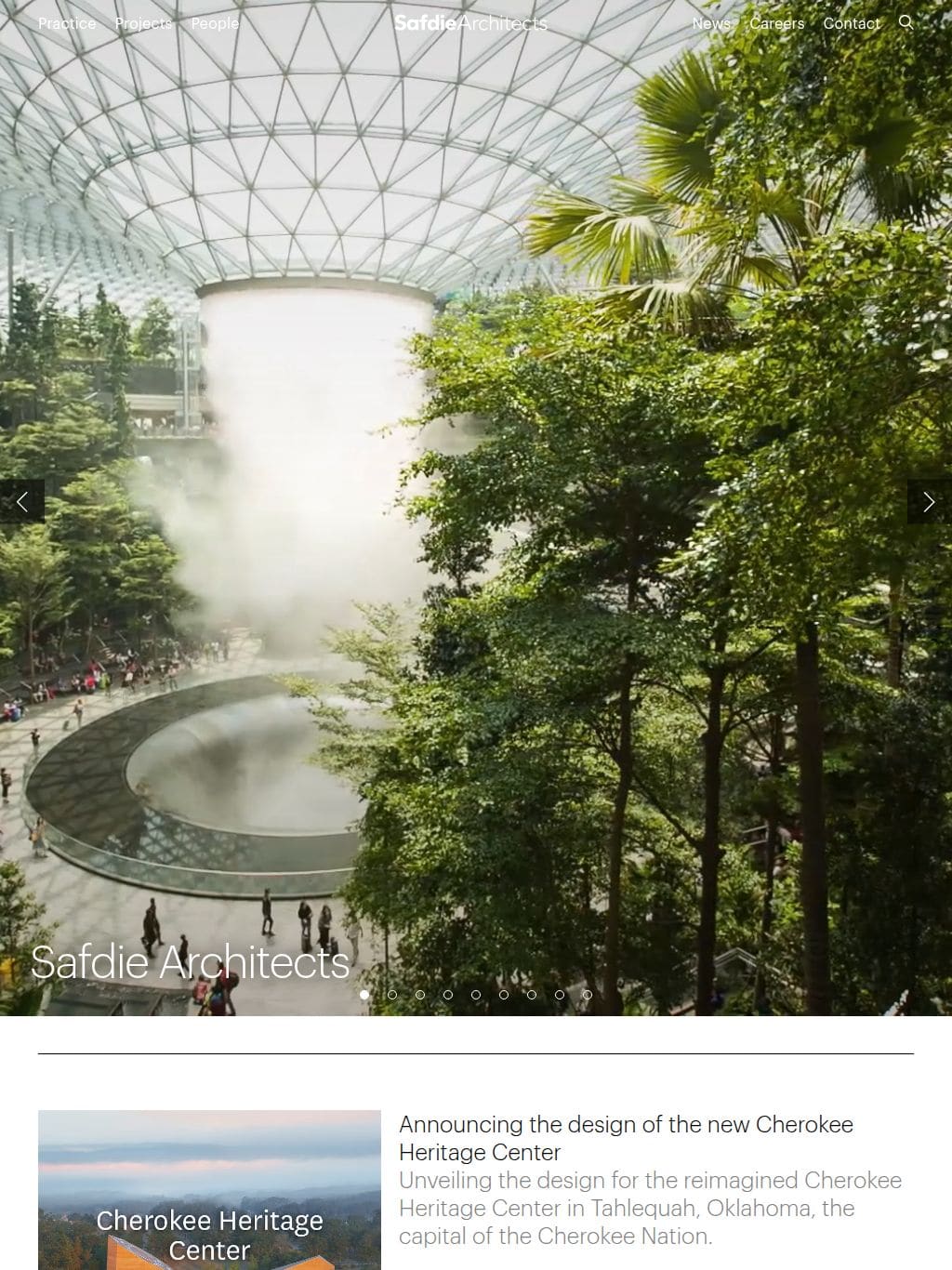 Safdie Architects タブレット表示