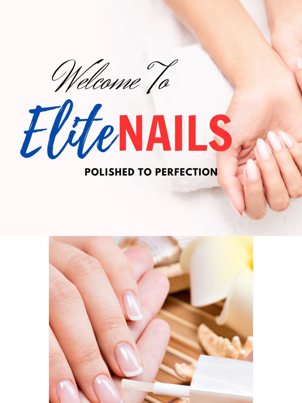 Elite Nail タブレット表示
