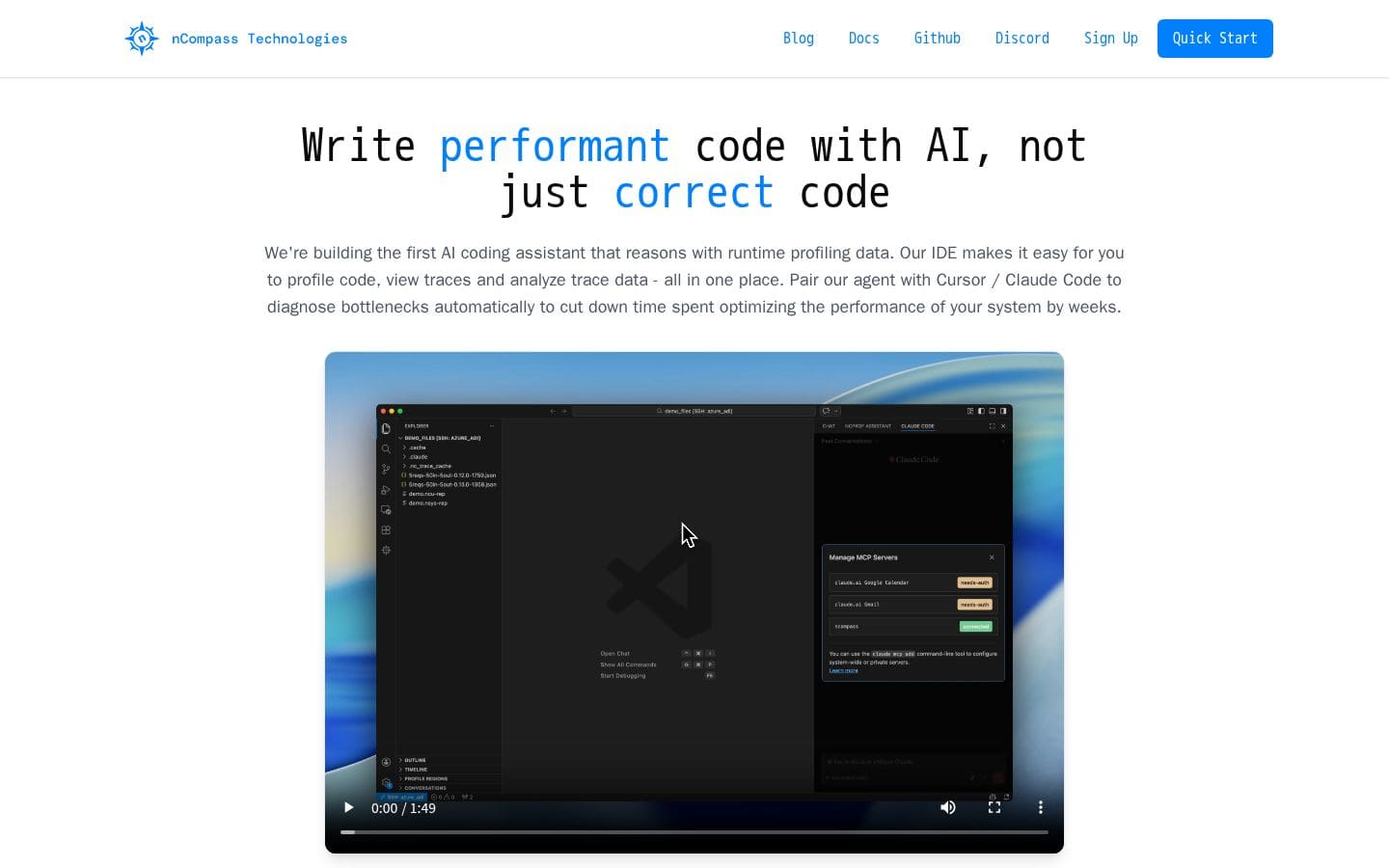 nCompass Technologies PC表示