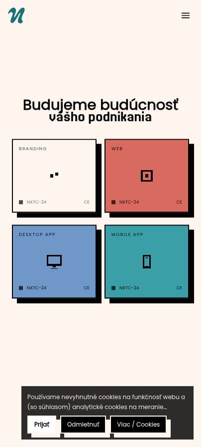 NEXTEC Studio スマホ表示