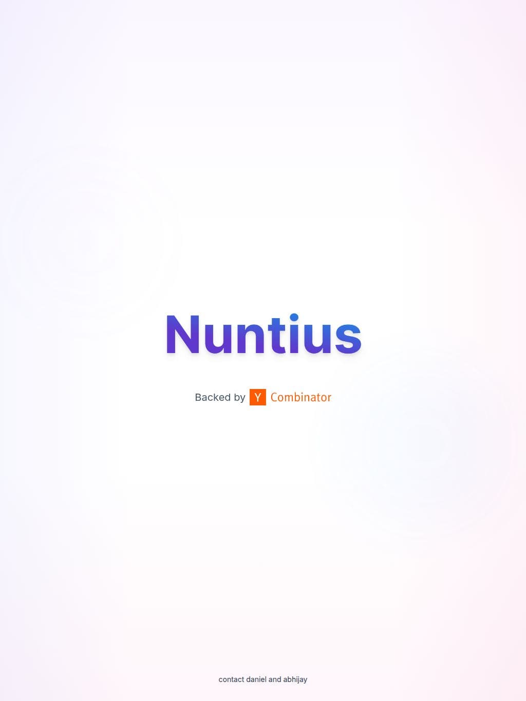 Nuntius タブレット表示