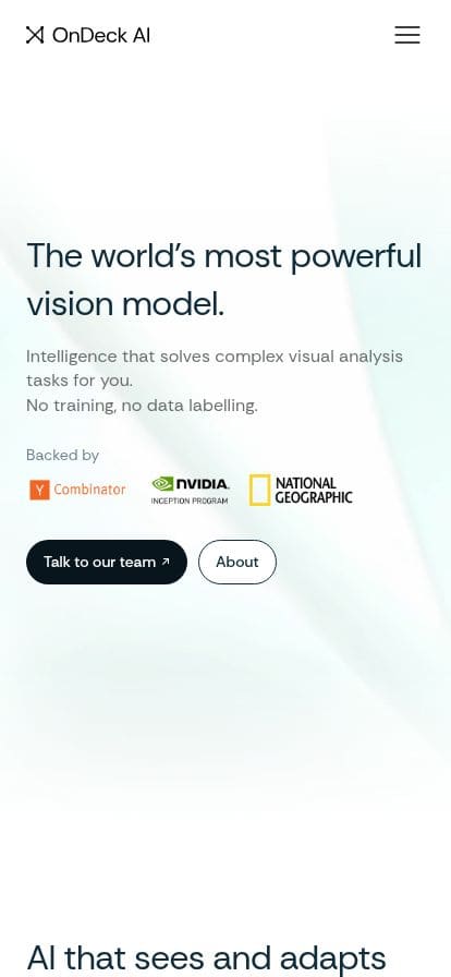 OnDeck AI スマホ表示
