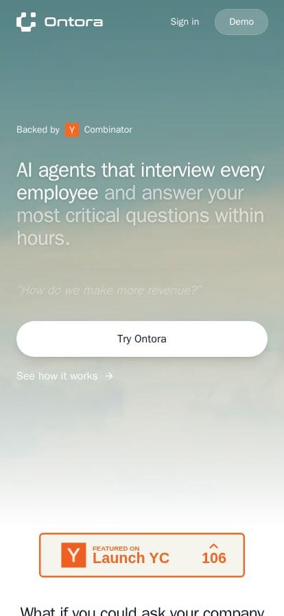 Ontora スマホ表示