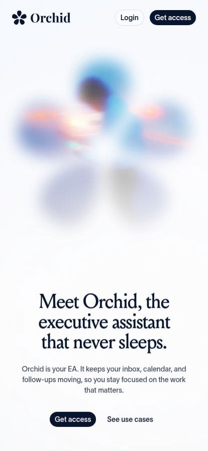 Orchid スマホ表示