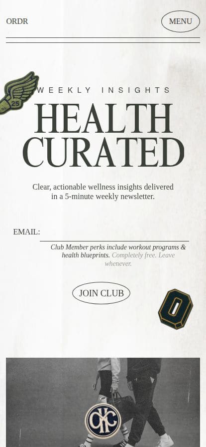 Health & Wellness News in 5-Minutes | ORDR スマホ表示