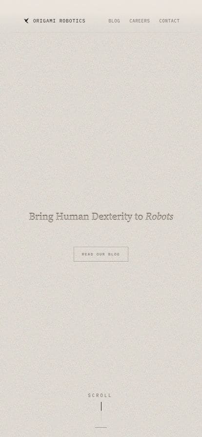 Origami Robotics スマホ表示