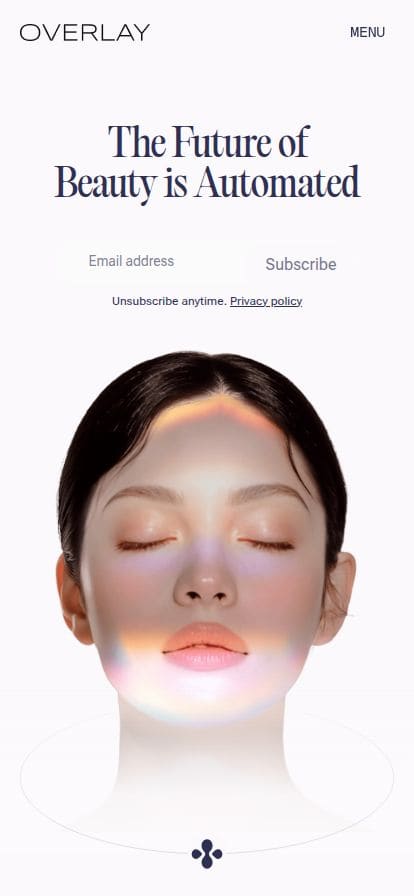 Overlay | The Future of Beauty is Automated スマホ表示