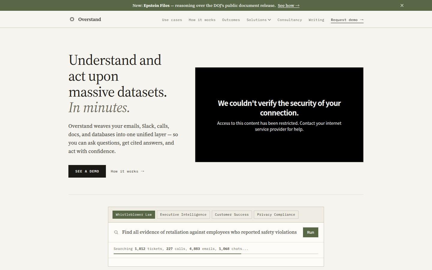 Overstand Labs PC表示