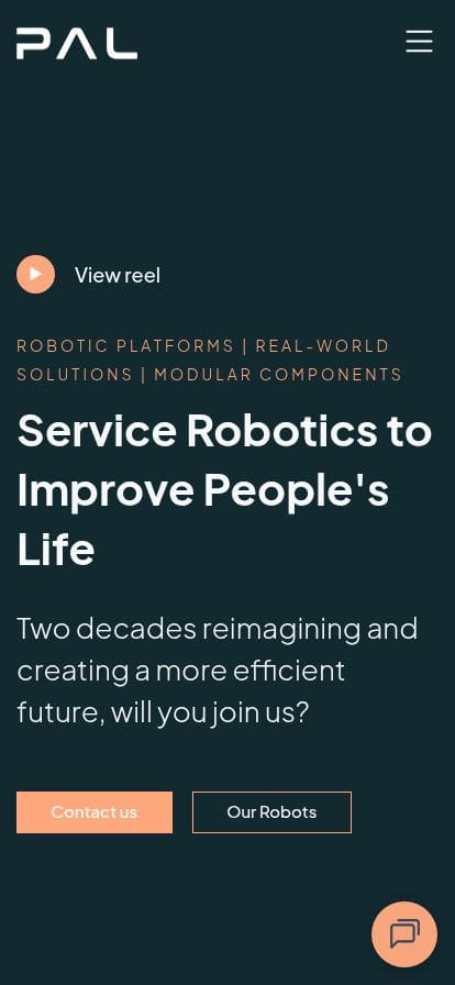 PAL Robotics スマホ表示