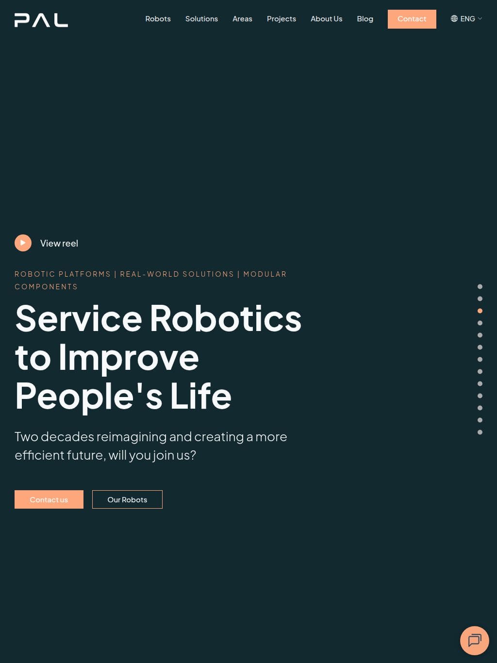 PAL Robotics タブレット表示