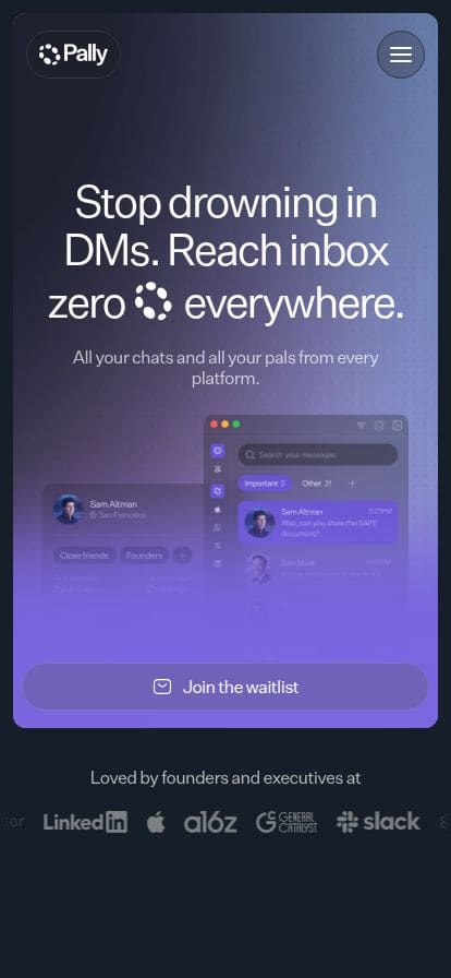 Pally スマホ表示