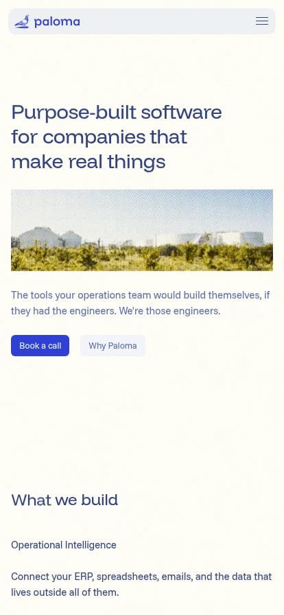 Paloma スマホ表示