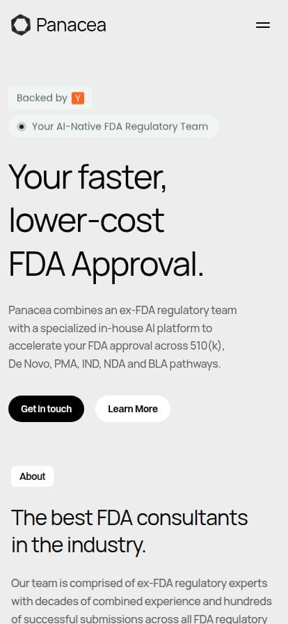 Panacea スマホ表示