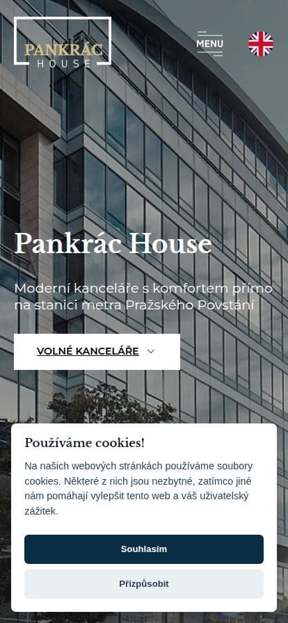 Pankrác House スマホ表示