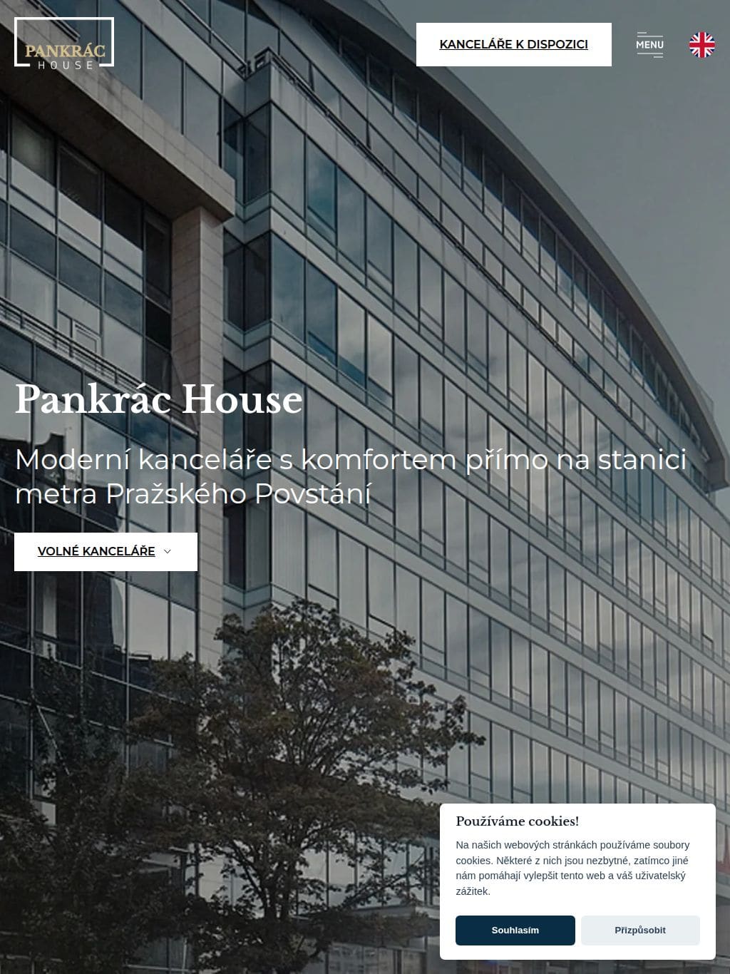 Pankrác House タブレット表示