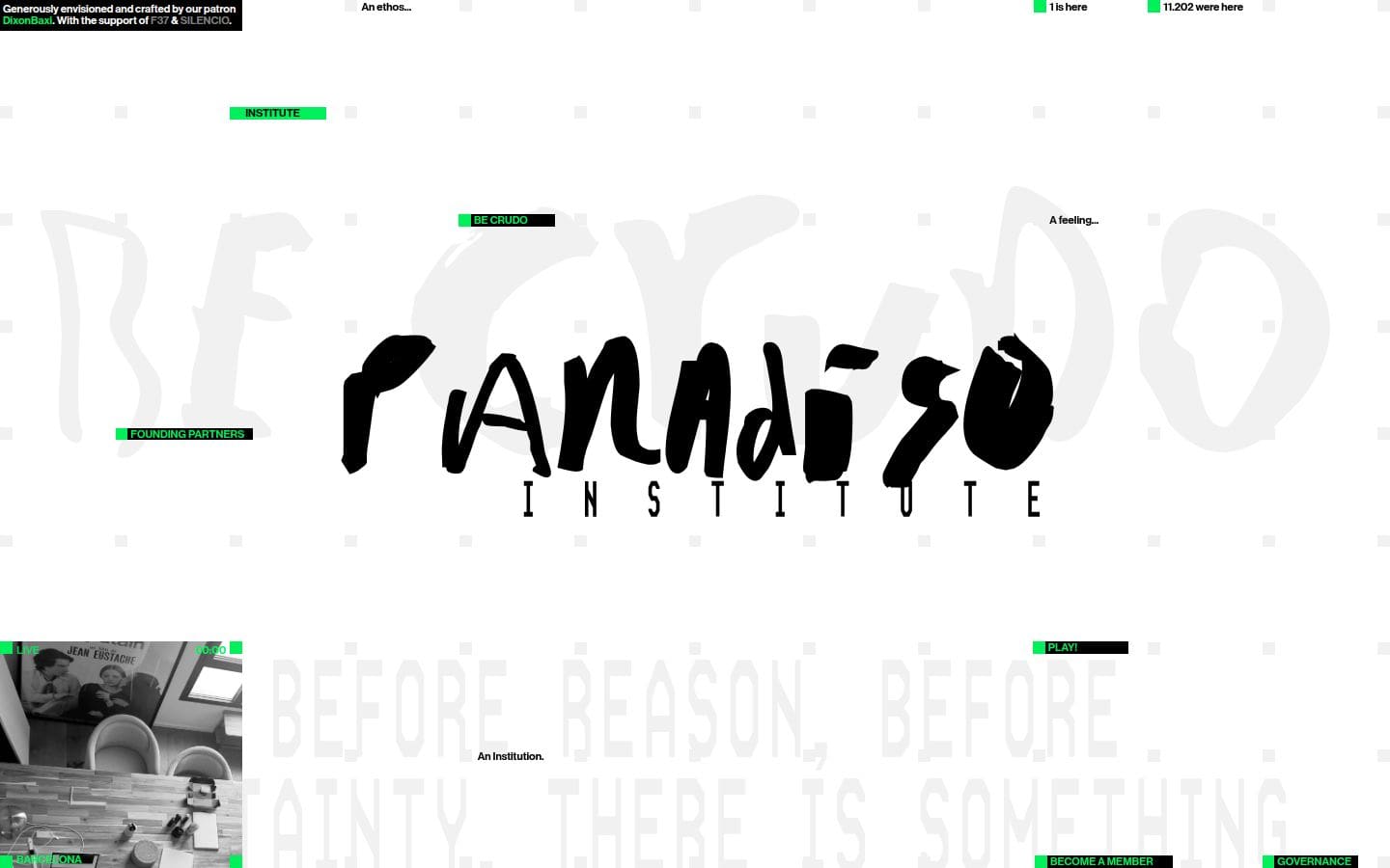 Paradiso Institute PC表示