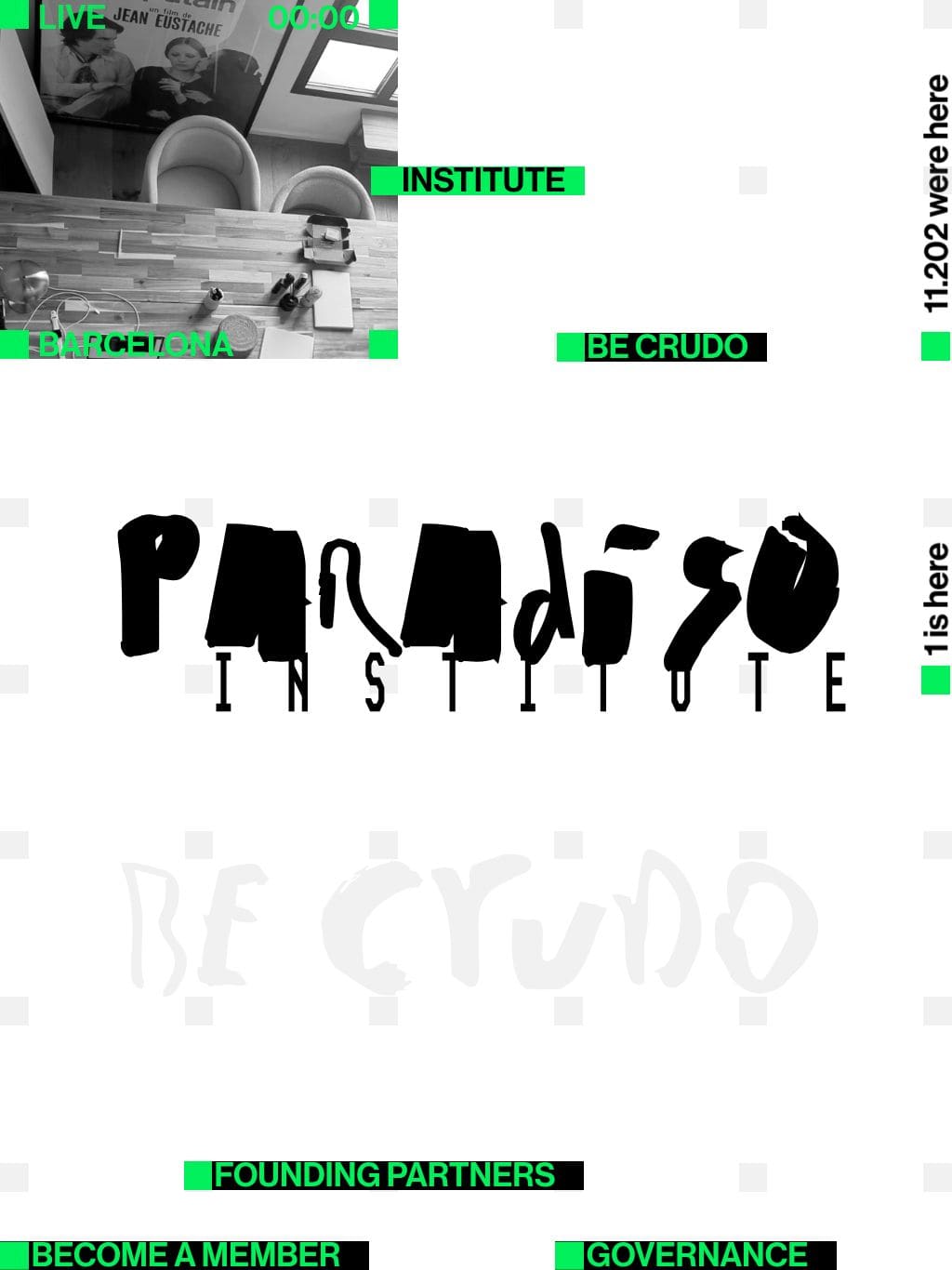 Paradiso Institute タブレット表示