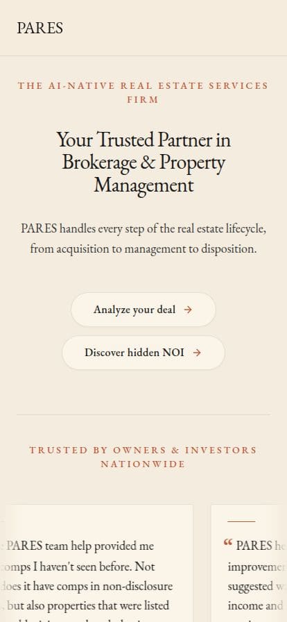 PARES AI スマホ表示