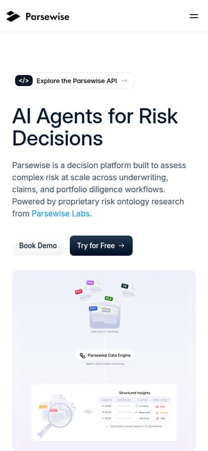 Parsewise スマホ表示