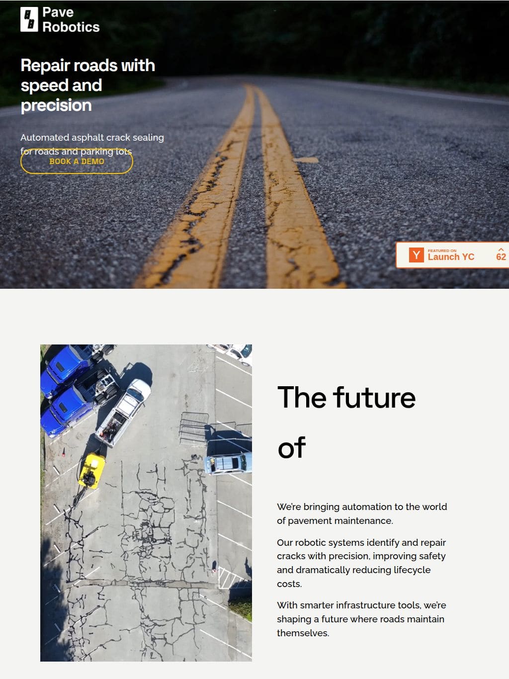 Pave Robotics タブレット表示