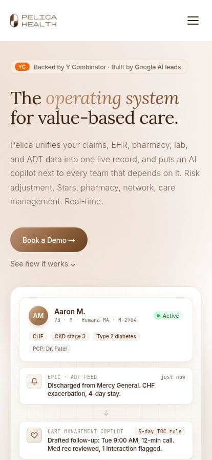 Pelica スマホ表示