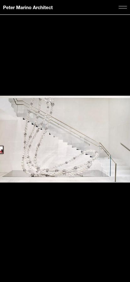 Peter Marino Architect スマホ表示