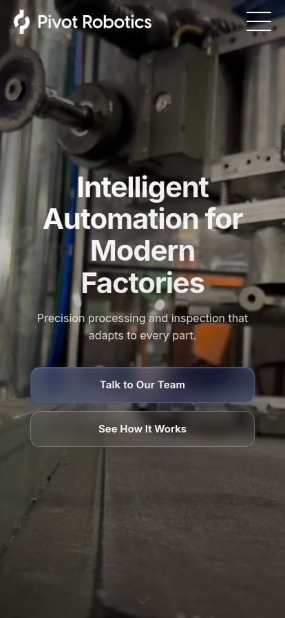 Pivot Robotics スマホ表示