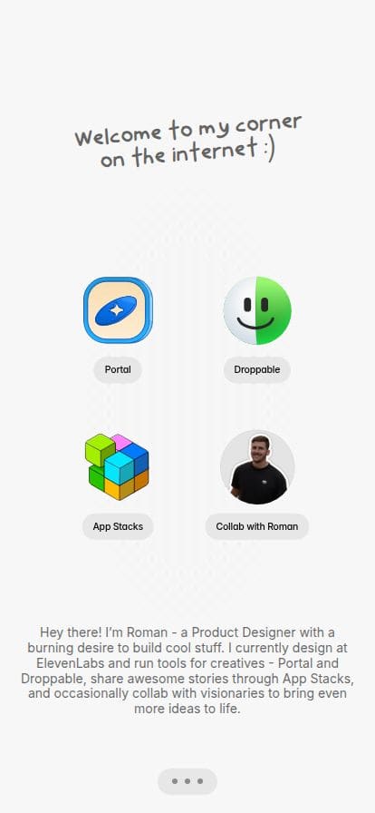 Roman Tesliuk スマホ表示
