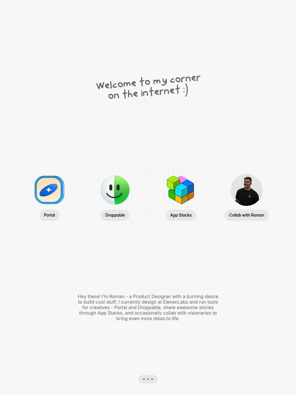 Roman Tesliuk タブレット表示