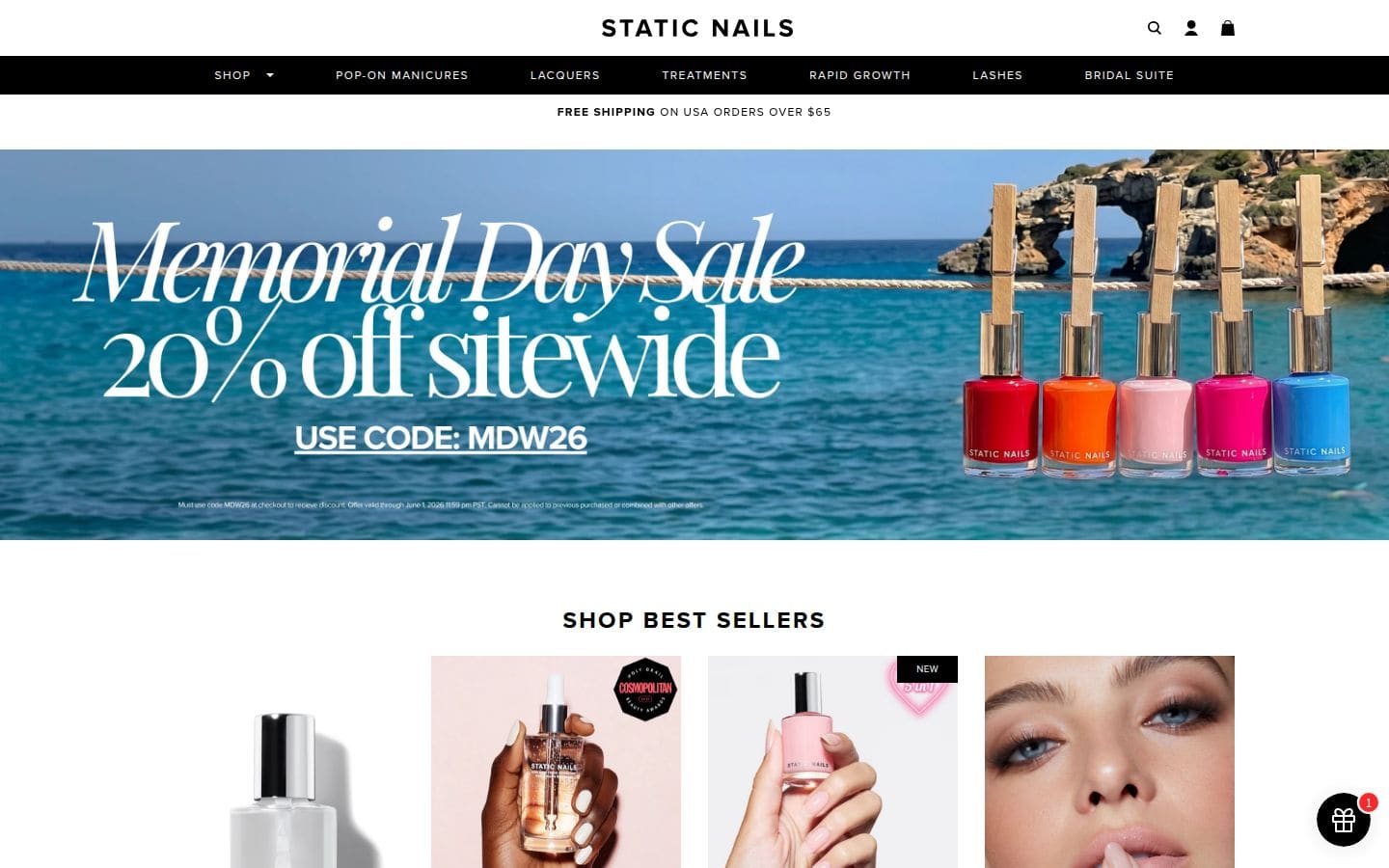 Static Nails PC表示