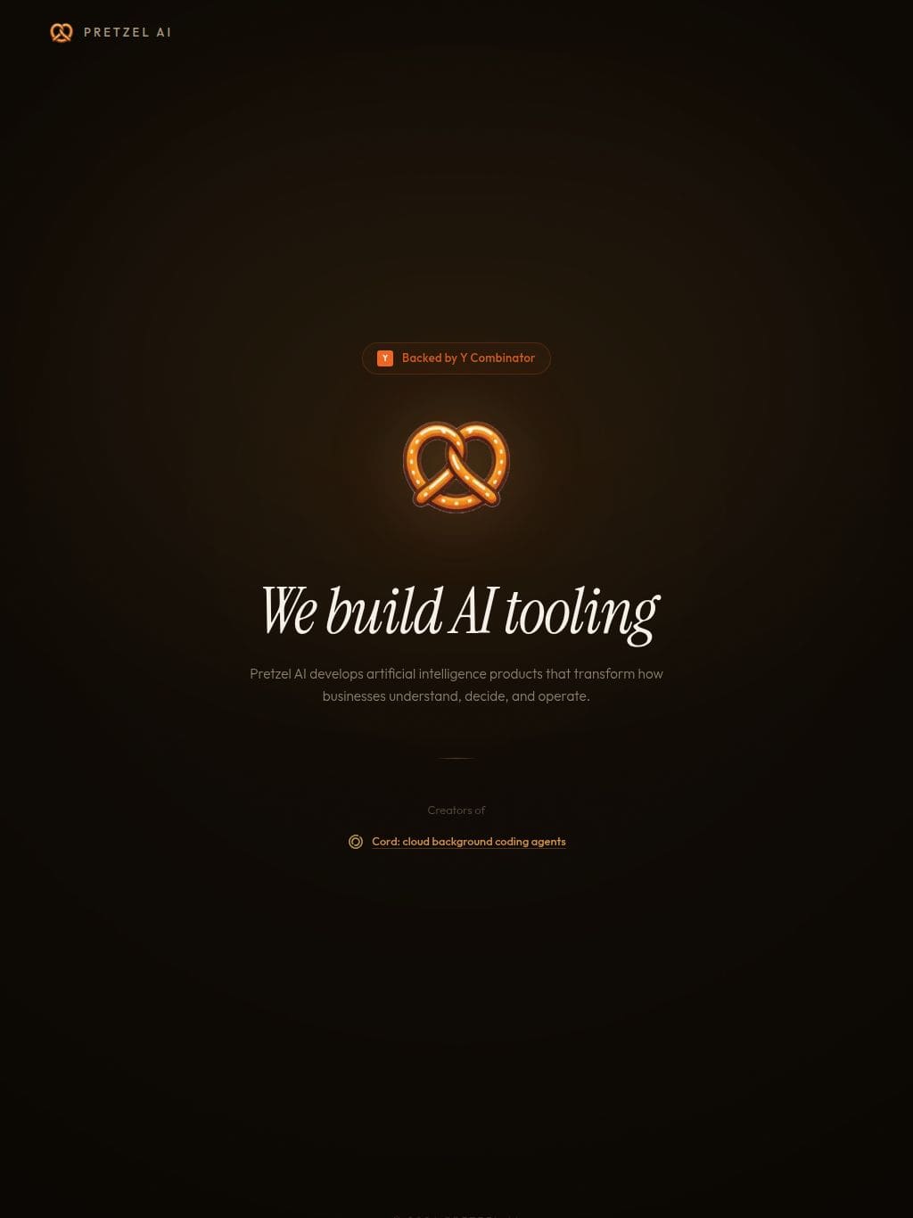 Pretzel AI タブレット表示