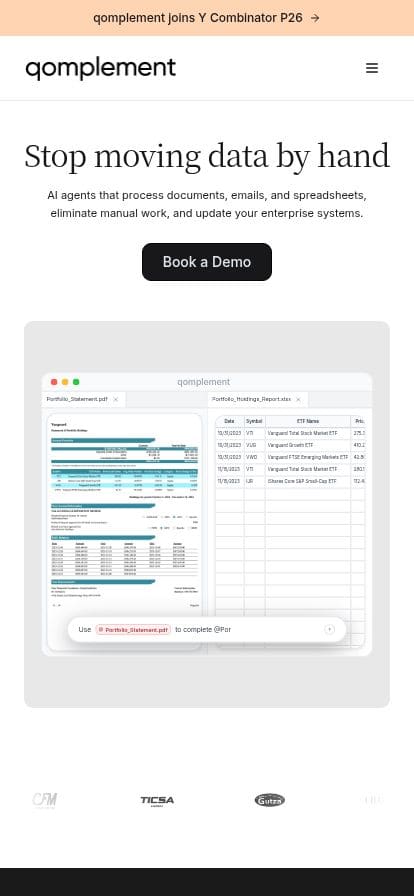 qomplement スマホ表示