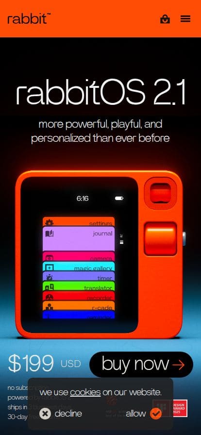 Rabbit スマホ表示